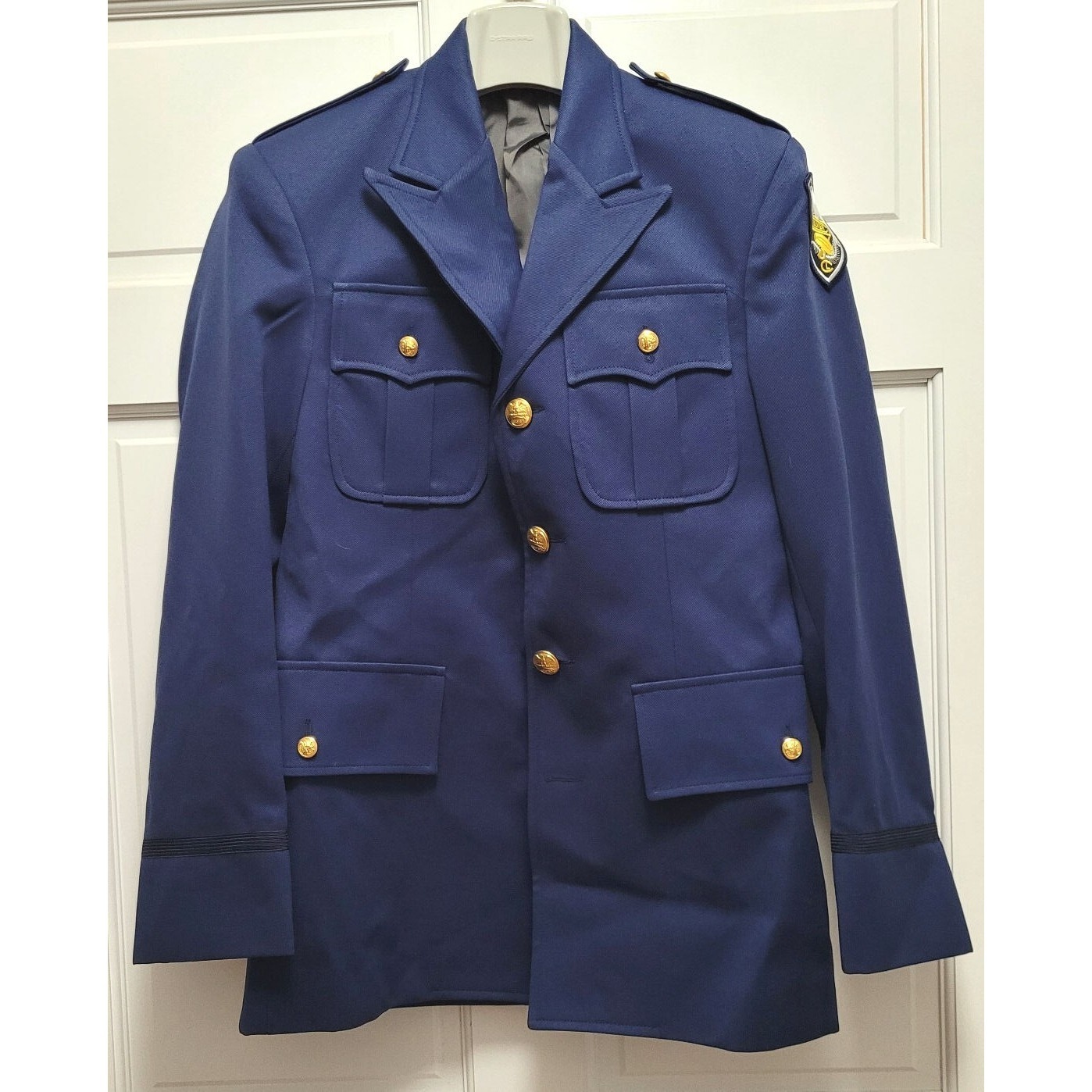 Culver Military Academy Cadet Rotc Uniform Jacket - Royal Blue - #10720 - Sz 35r